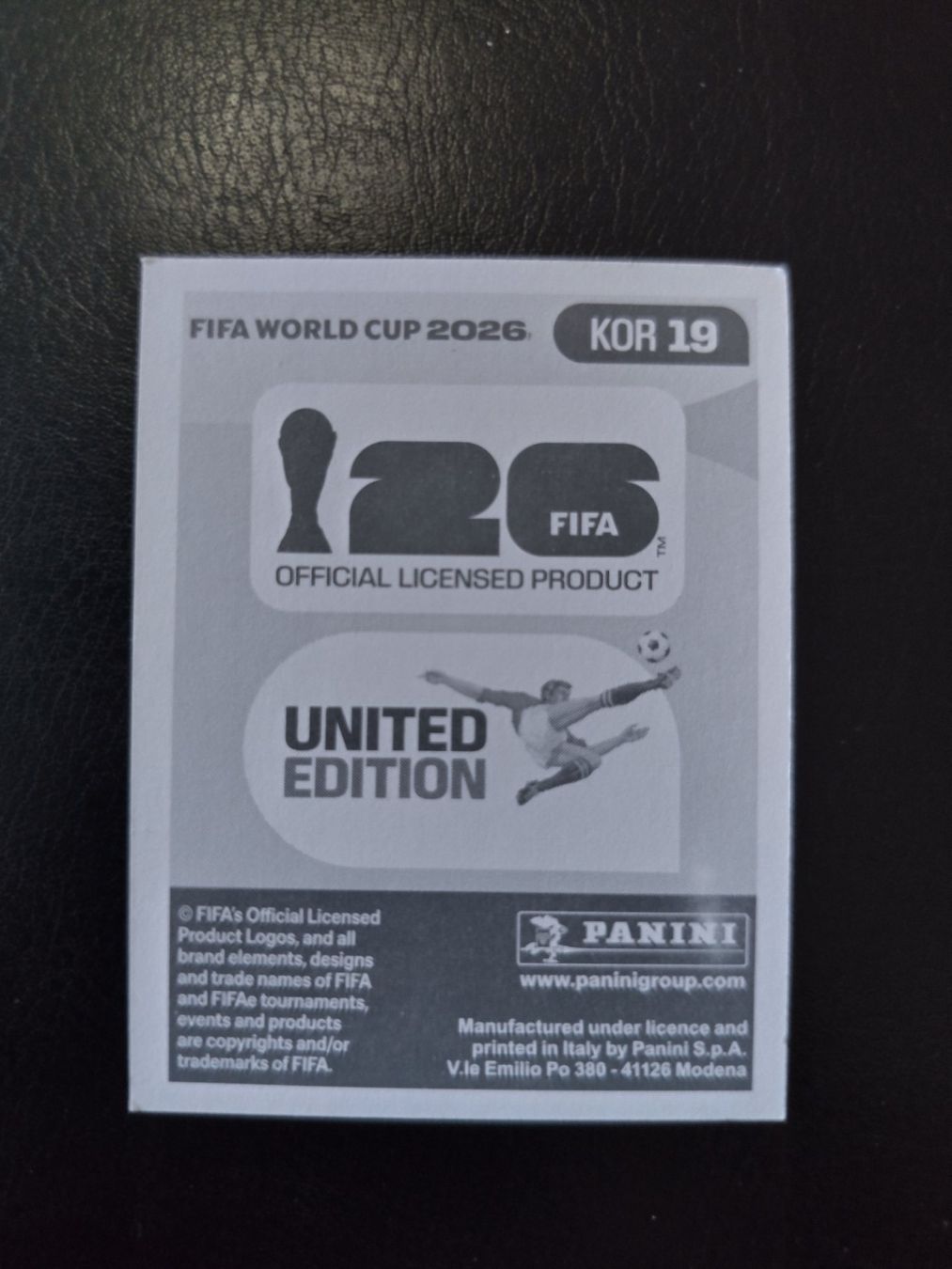 Panini Cartes à collectionner: Panini FIFA World Cup 2026 KOR 19 – Neuf (Voir description) à Matzingen par Clie42 1