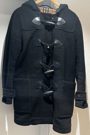 Burberry Dufflecoat Gr. 44 UK16 schwarz check TOP-Zustand