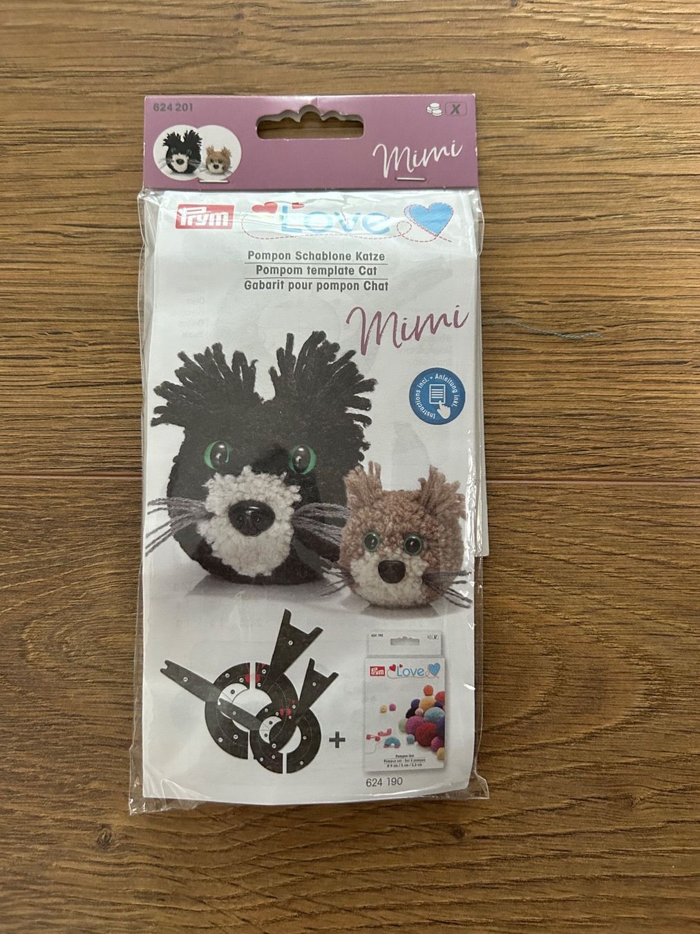 Bastelsets: Prym - Pompon Schablone, Katze – Neu und originalverpackt aus Heiligkreuz (Mels) von Ellengiordano