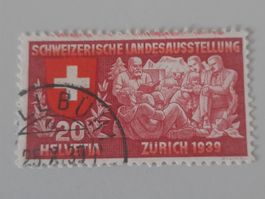 KATALOG-NR. (SBK) 220 Abart mit versch. Rotdruck 1939