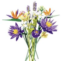 Build-it Tropical Flower Bouquet Set