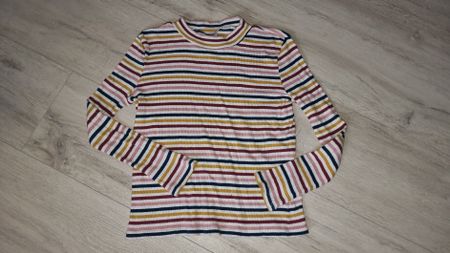 Gestreiftes Langarmshirt, 134 