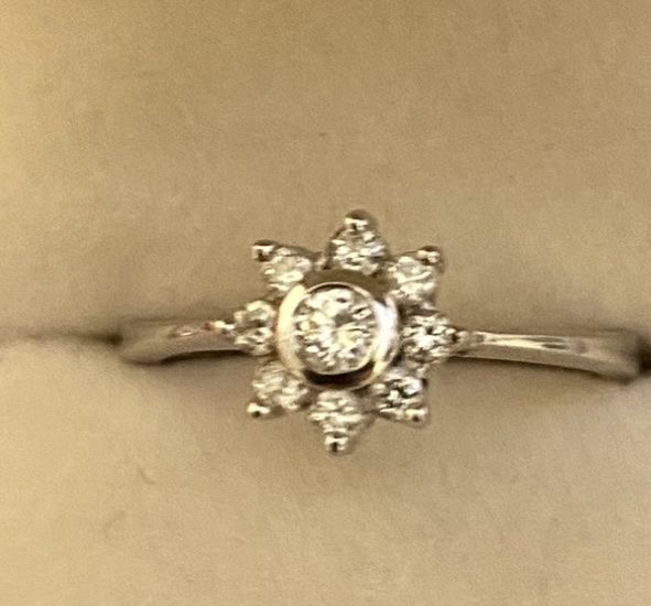 Anelli: Weisgold Ring mit Diamanten 0.32 Karat – Usato da Pfungen venduto da Sheki56 1