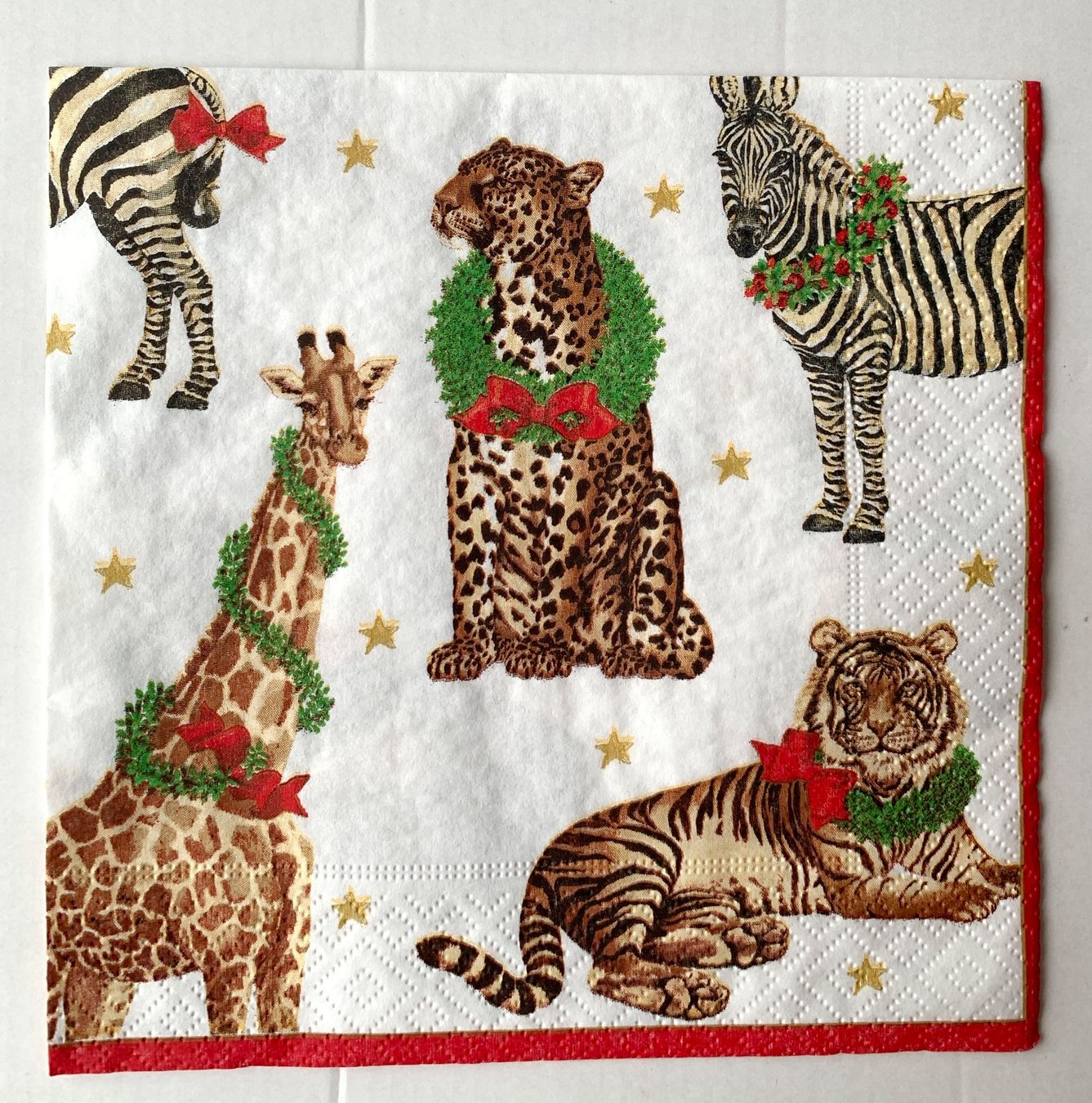 Tovaglioli: NEU Serviette Wildtier Afrika Tiger Zebra – Nuovo (secondo la descrizione) da Auenstein venduto da mar_8mxd