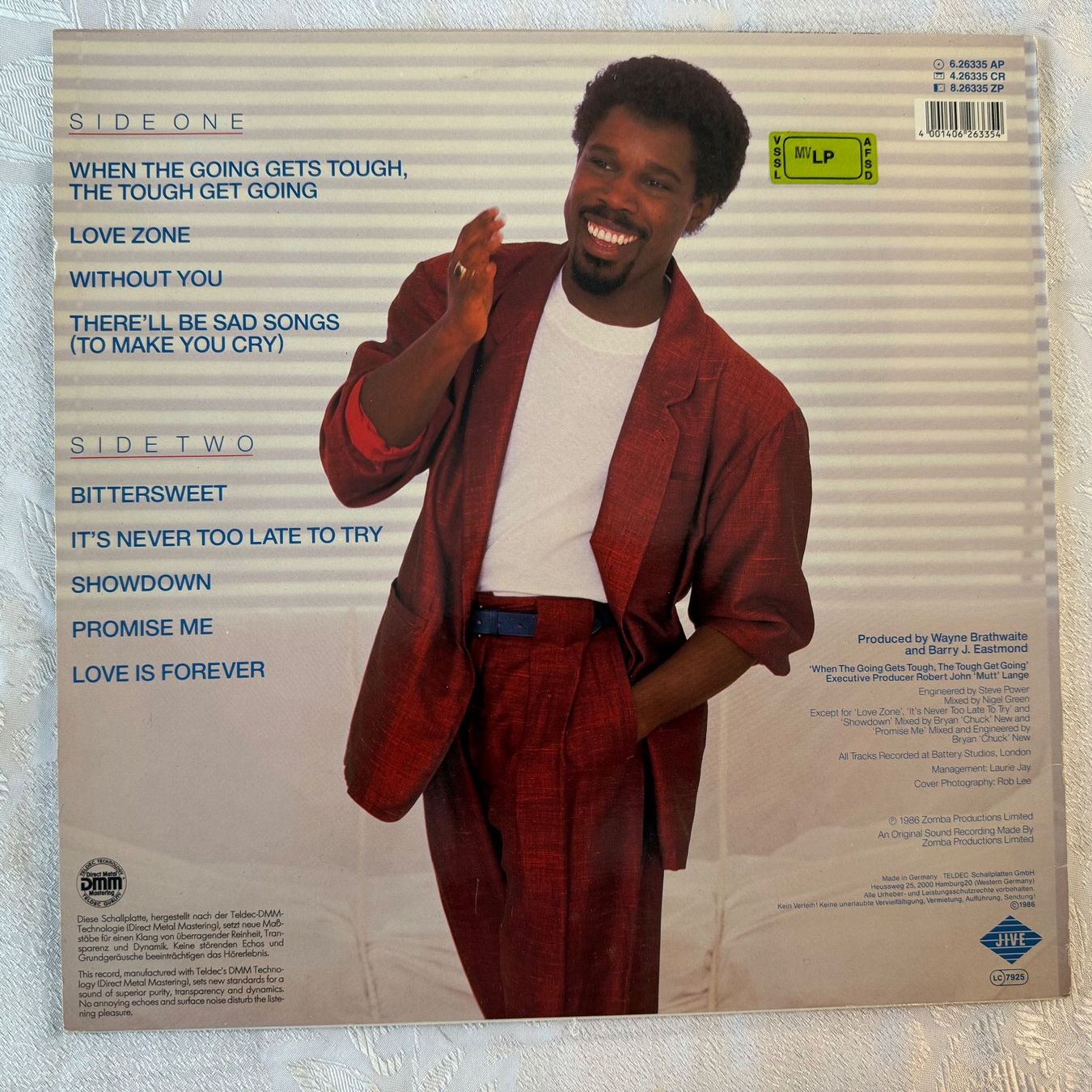 Dischi in vinile: BILLY OCEAN - LOVE ZONE – Usato da Zürich venduto da fehlton 1