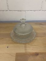 Glas-Konfektschale mit Deckel, Vintage Design, Top!