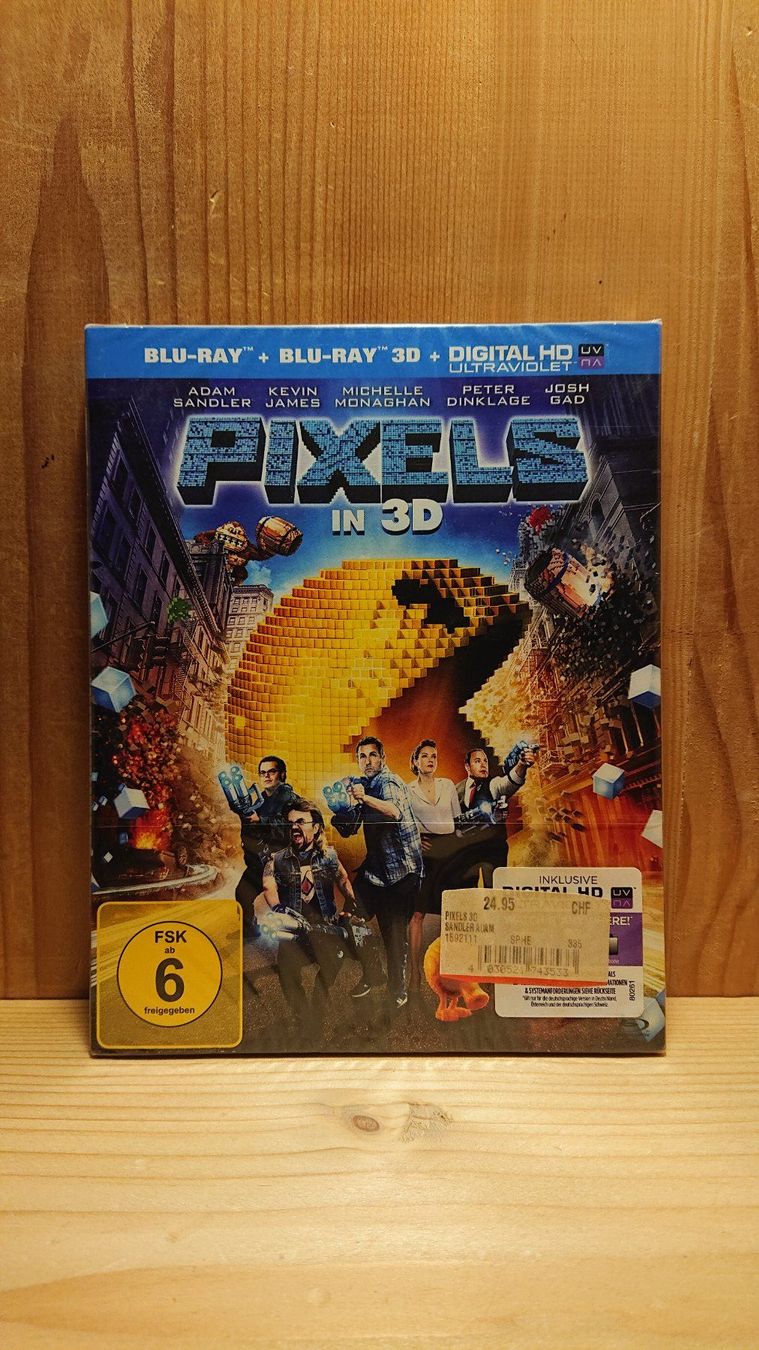 Tutti i DVDs: PIXELS in 3D und 2D Blu-Ray – Nuovo (secondo la descrizione) da Wilderswil venduto da Exebub