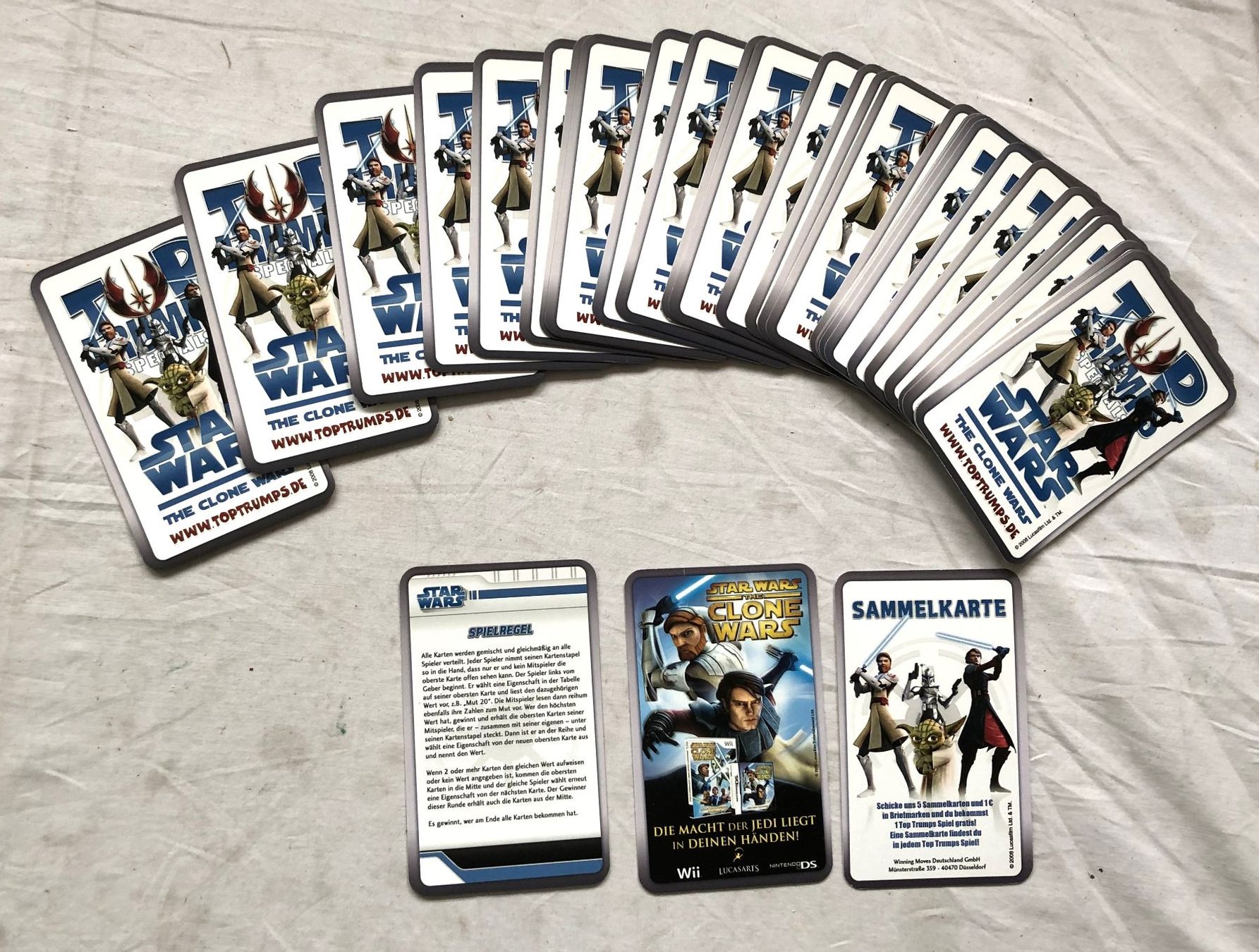 Giochi: TOP TRUMPS - Quartett - STAR WARS - THE CLONE WARS – Usato da Schaffhausen venduto da durruti 3