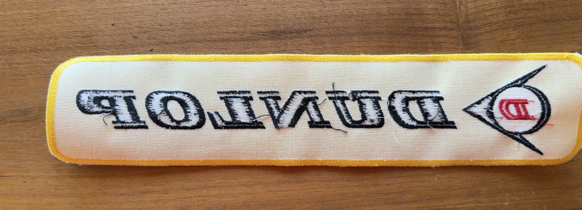 Toppe: Aufnäher Stick Stoff Patch DUNLOP – Nuovo (secondo la descrizione) da Haegendorf venduto da Chruege 2