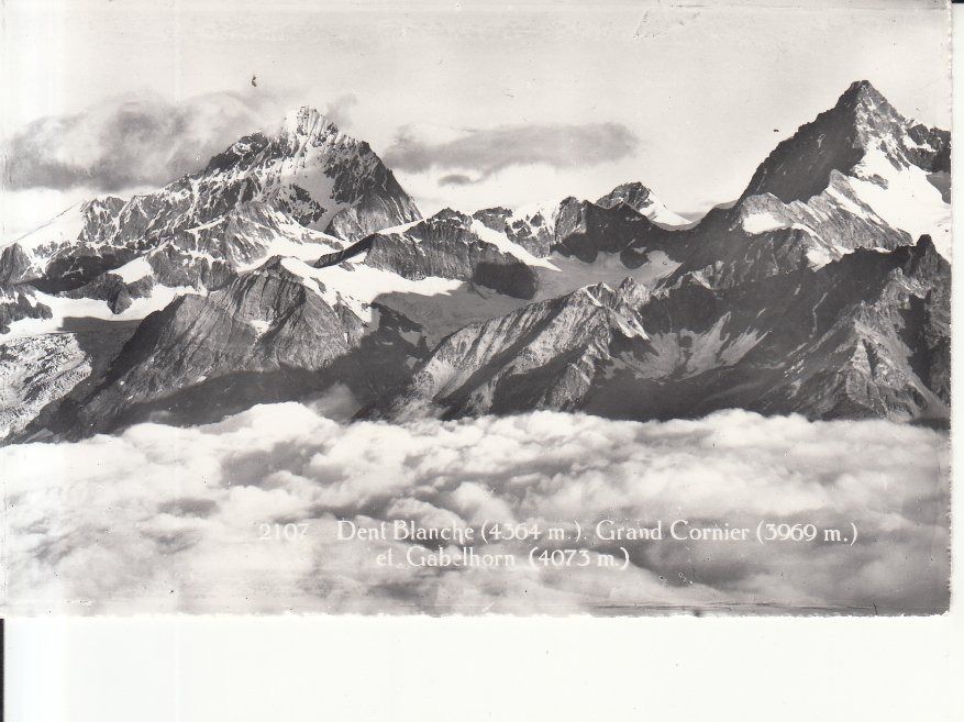Cartoline postali: Dent Blanche ca. 1950 – Usato da Bürglen TG venduto da StampGraf