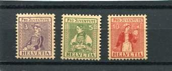 Alle Briefmarken: PJ 1917 Serie postfrisch – Gebraucht aus Winterthur von Kyoung