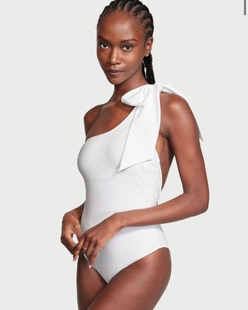 Victoria’s Secret One Shoulder Bow Bikini S NEW