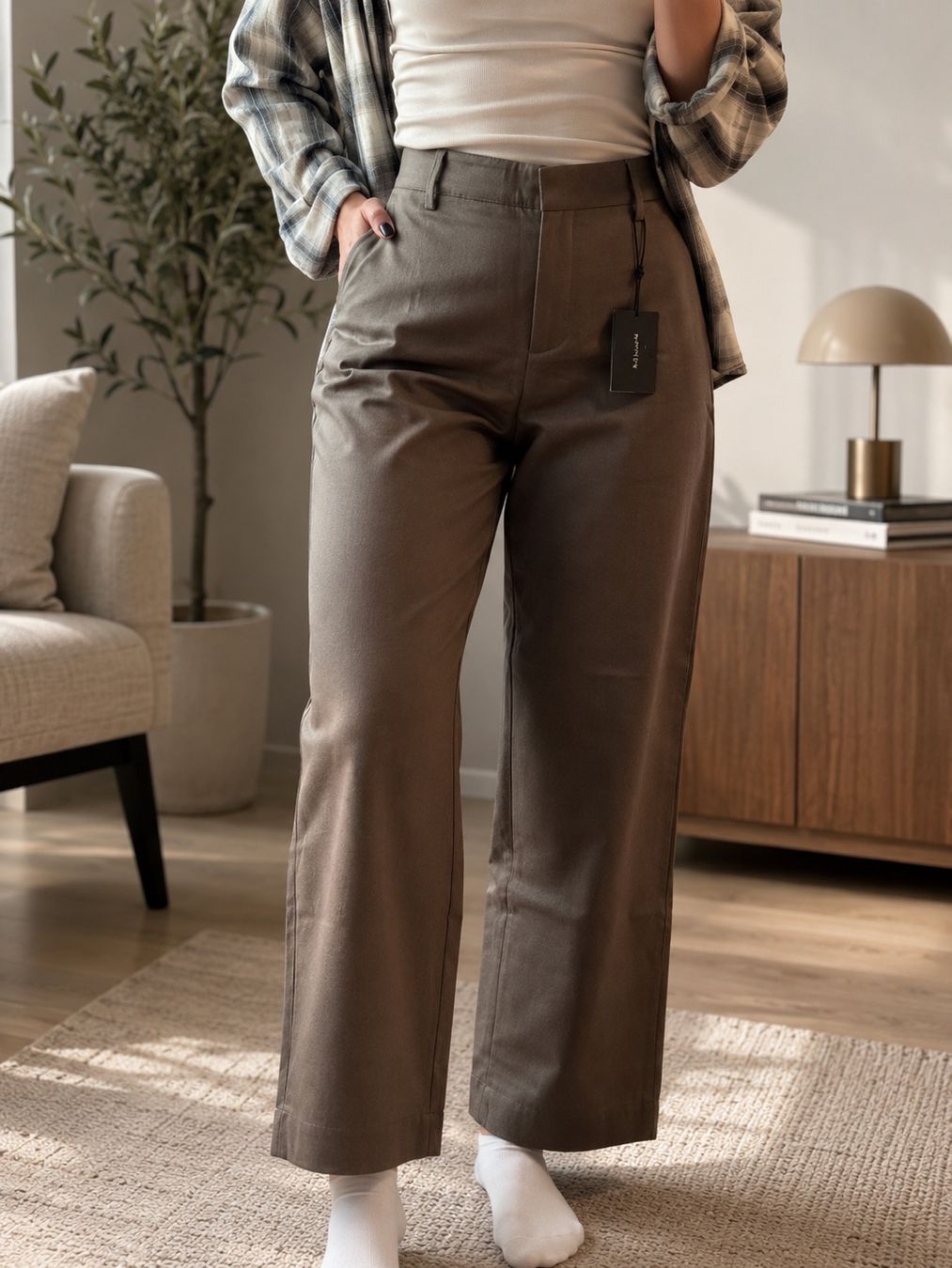 Massimo Dutti Pantaloni: Massimo Dutti Wide Leg Trousers Size 34 New – Nuovo e nell'imballaggio originale da Sattel venduto da Zlata1 2