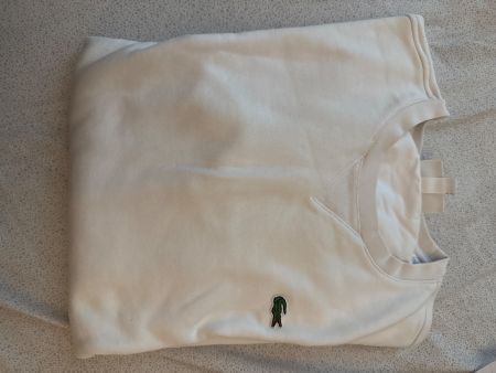 Lacoste Pullover weiss Gr. M, cool & lässig