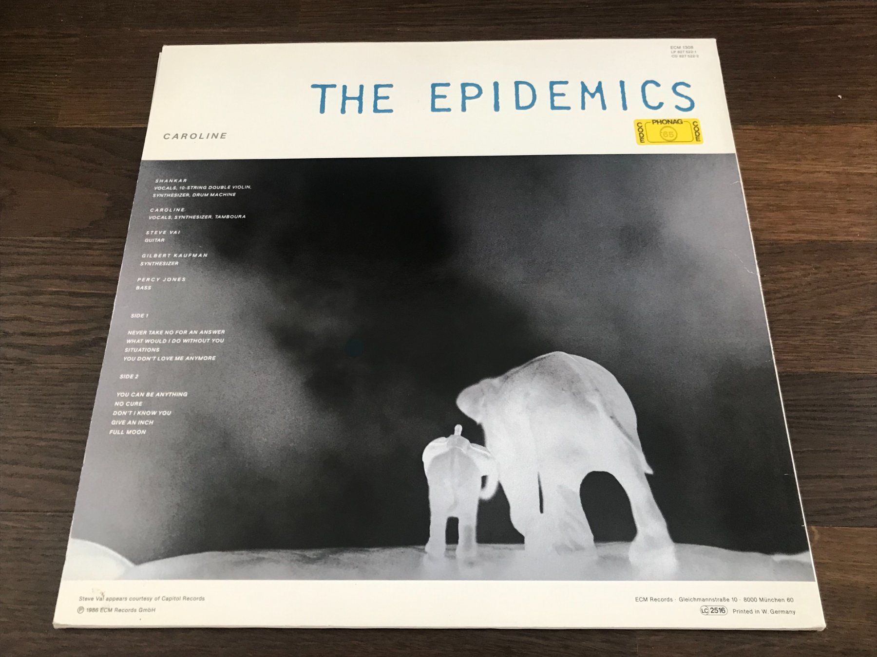 Dischi in vinile: THE EPIDEMICS - SHANKAR / CAROLINE - ECM – Usato da Buchs AG venduto da Archie 1