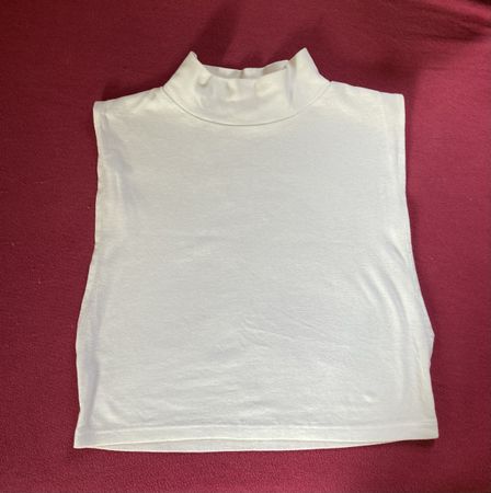 Weisses Rollkragen-Top von Accessory Crossing, Gr. One Size