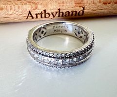 Esprit Silberring 925 mit Zirkonia - funkelnder Memoire Stil