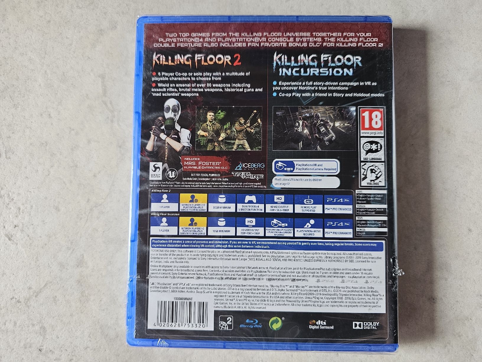 Sony Giochi: Killing Floor - Double Feature 1 & 2 / Fabrikneu PS4 – Nuovo e nell'imballaggio originale da Schneisingen venduto da backstore24 1
