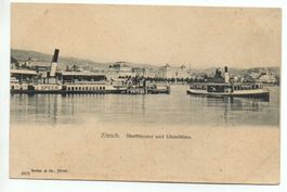 ZÜRICH Stadttheater - Dampfschiff Speer - 2 Dampfschiffe
