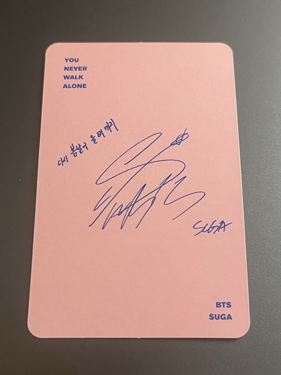 Carte collezionabili: BTS Suga Yoongi Photocard – Nuovo (secondo la descrizione) da Niederweningen venduto da this_that 1
