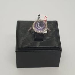 Anelli: Echt 18K Gold - Diamant, Amethyst Ring – Usato da Luzern venduto da Luzern-Goldhaus