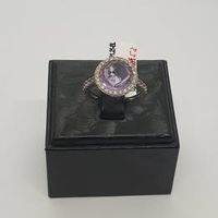 Echt 18K Gold - Diamant, Amethyst Ring