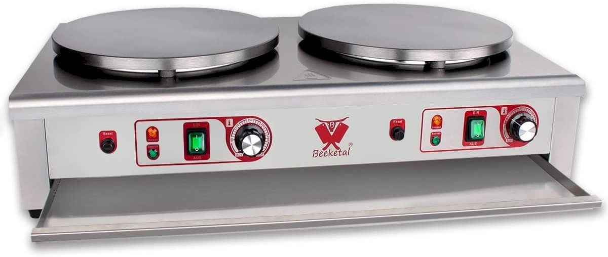 Attrezzatura professionale & Gastronomia: Beeketal BC40-2 Doppel-Crepesplatte – Nuovo e nell'imballaggio originale da Bottighofen venduto da zaap 2