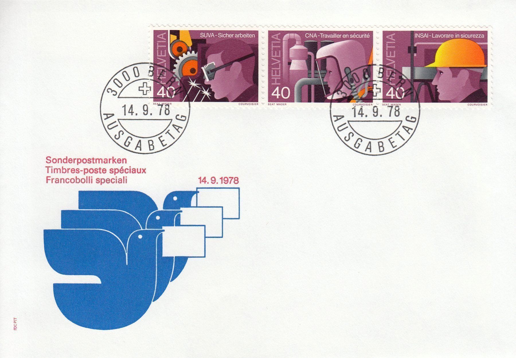Tutti i francobolli: 1978 Europa CEPT SUVA 3 FDC – Usato da Spreitenbach venduto da Mustang_1105 2