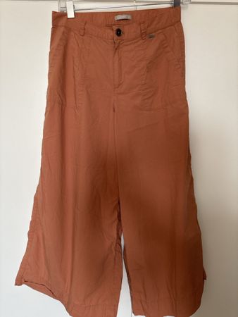 Hose Nile weit geschnitten Baumwolle rostbraun S