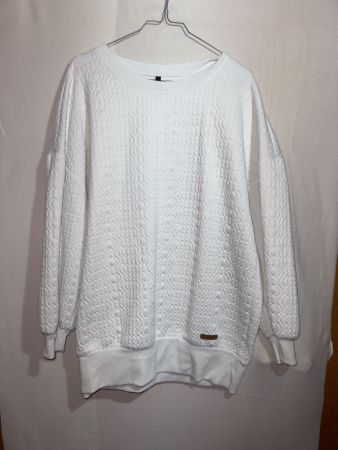 Weisser Pullover von Chicoree Gr. XL
