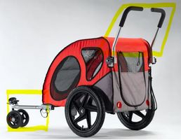 PETEGO Kasko Stroller-Umbau-Set für Hundeveloanhänger