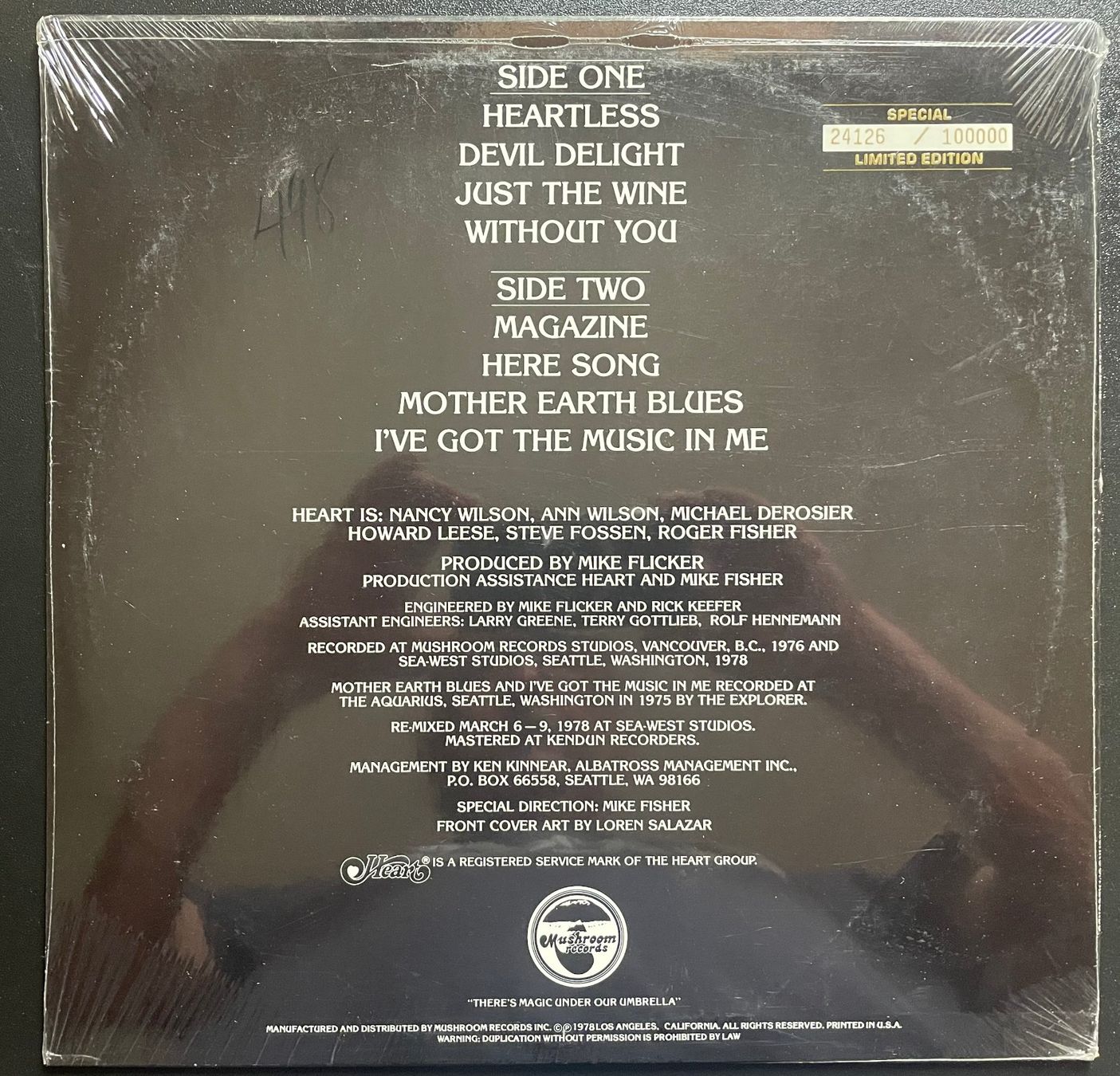 Dischi in vinile: HEART, Magazine, Picture Disc, Sealed, USA, Numbered – Usato da Kleinlützel venduto da Vinylspezi 1