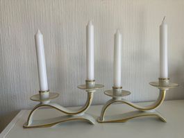 2x Bougeoirs Vintage en  Porcelaine Bavaria