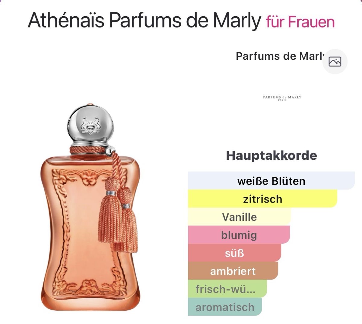 Profumi & Eau de Toilette: 5ml Athénaïs - Parfums de Marly Abfüllung – Nuovo (secondo la descrizione) da Riehen venduto da IMMest.1994 2