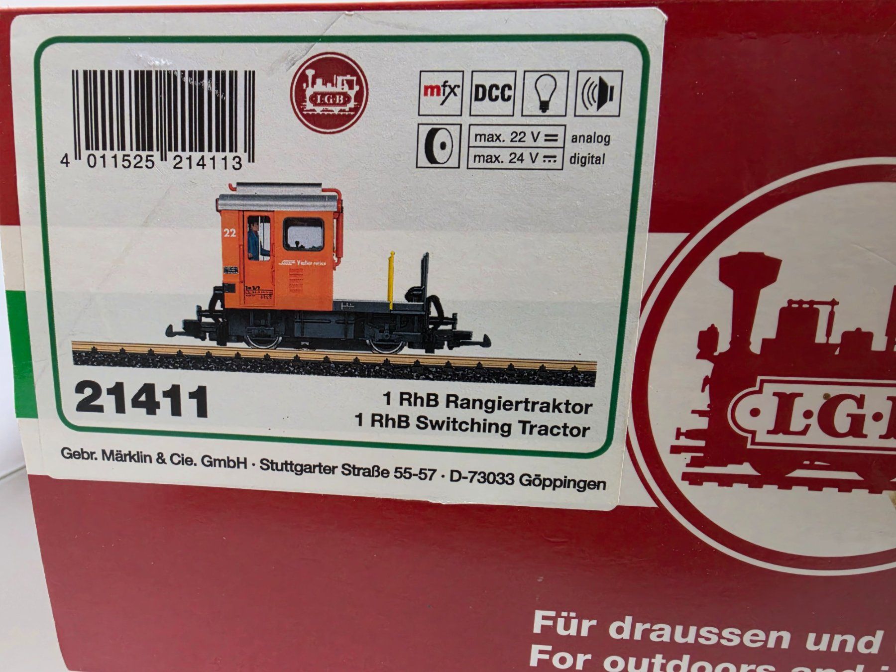 LGB Modelleisenbahnen: LGB  RhB Rangiertraktor 21411 – Neu und originalverpackt aus Neuenhof von ludovicco 1