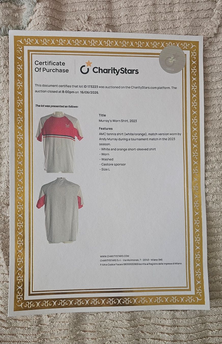 Canottiere & Pantaloni: Andy Murray Worn Shirt 2023 – Usato da St-Prex venduto da sebgav 6