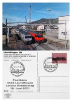 Läufelfingen Sissach Letzttag Post Bahn SBB Re 460 107 + 082