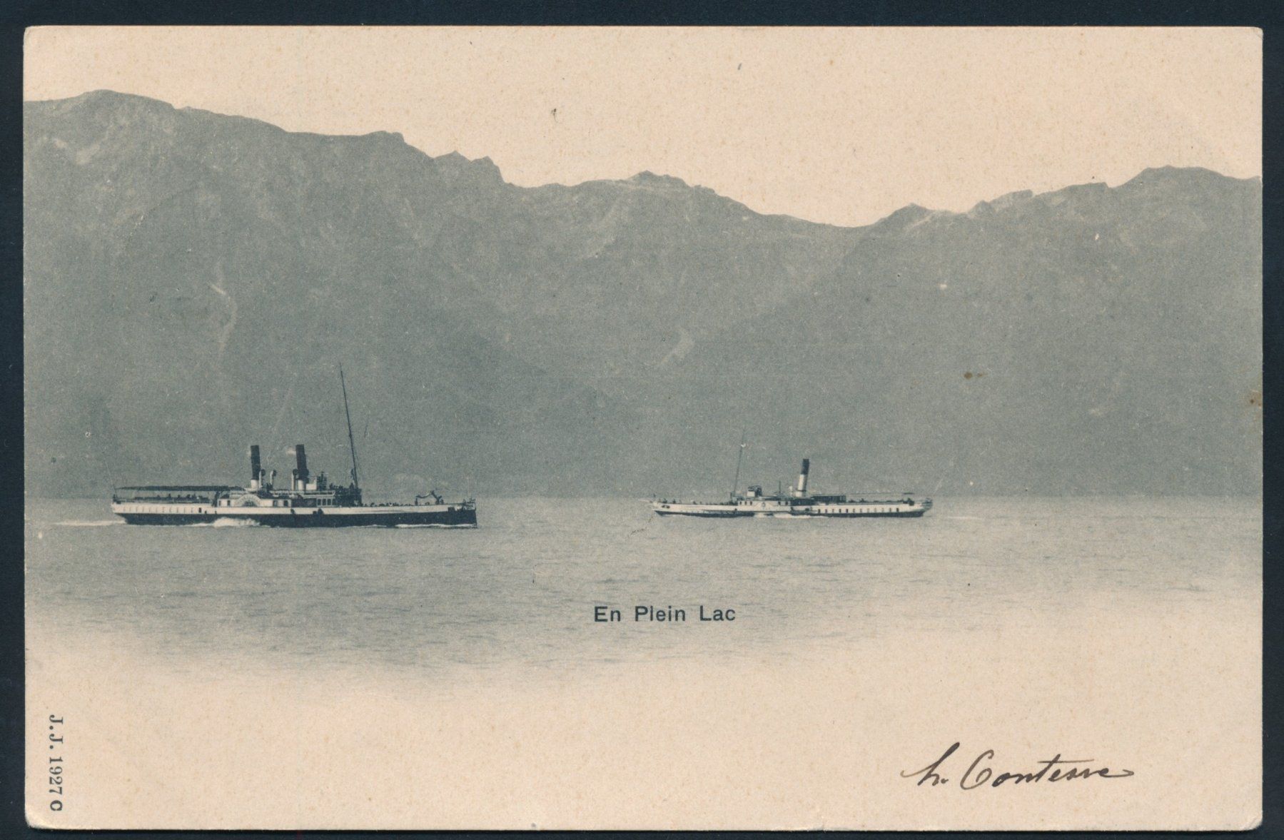 Ansichtskarten: AK: Dampfschiffe auf dem Genfersee – Gebraucht aus Bonau von Profila3