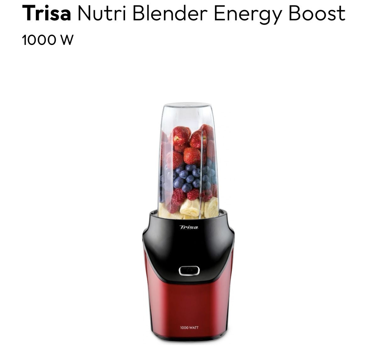 Trisa Elettrodomestici da cucina: Trisa Nutri Bullet Blender 1000 W – Nuovo (secondo la descrizione) da Küsnacht ZH venduto da sabinamari