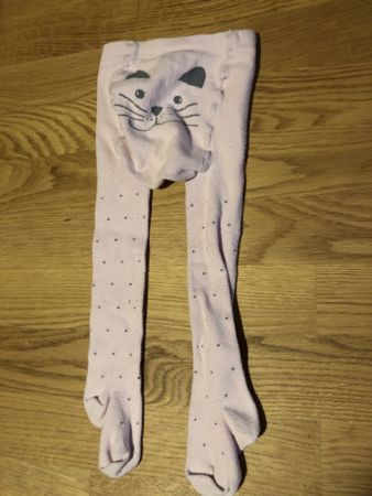 Süsse Mädchen strumpfhosen mit Katzenmotiv, Grösse 68