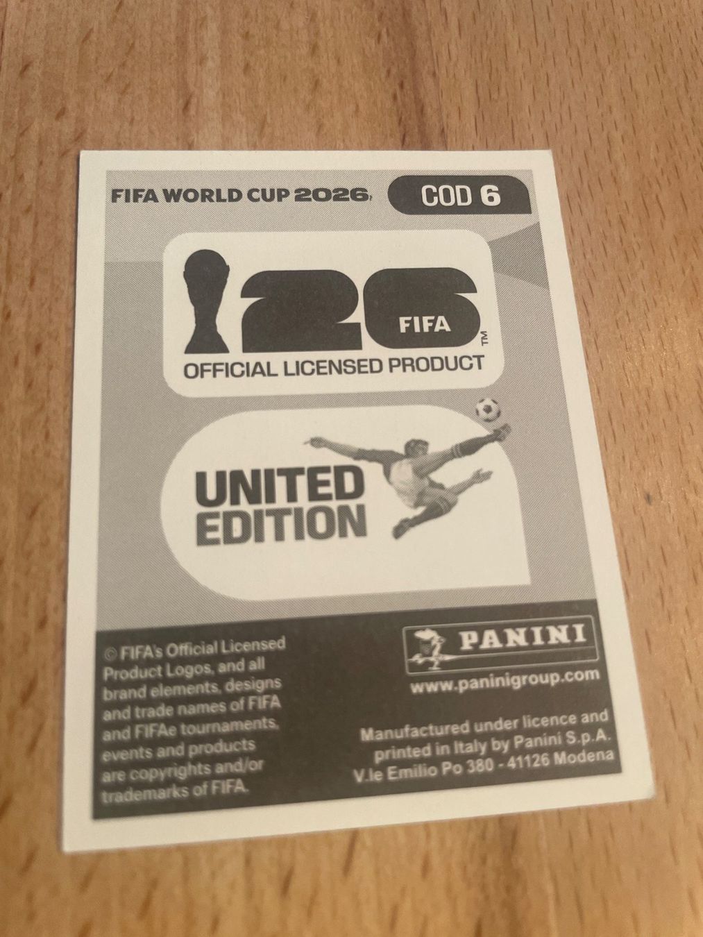 Panini Sammelbilder & Trading cards: Panini Sticker WM 2026, Chancel Mbemba COD 6 – Neu (gemäss Beschreibung) aus Bösingen von Master_75 1