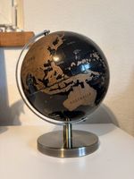 Globus schwarz braun mit Metallfuss NEU