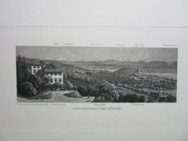 ZÜRICH  SONNENBERG  AQUATINTA