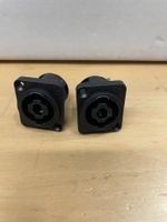 2er Set Speakon Einbaubuchse 4pol NL4MPXX   (A135)