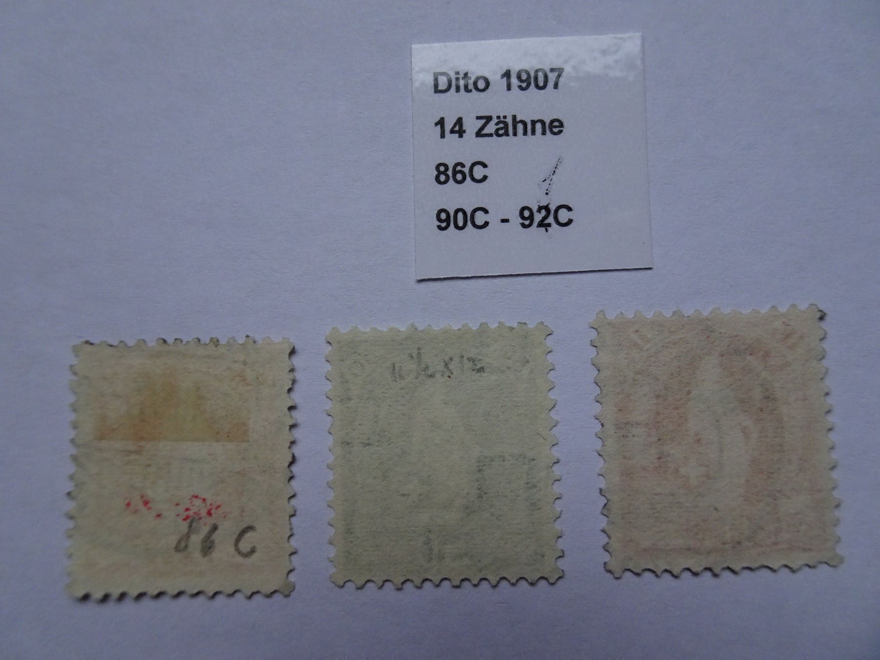 Tutti i francobolli: 1907 – Usato da Aadorf venduto da Chnorli-Furz 1
