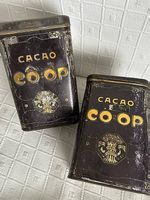 Antike Kakao Dose Coop 1910