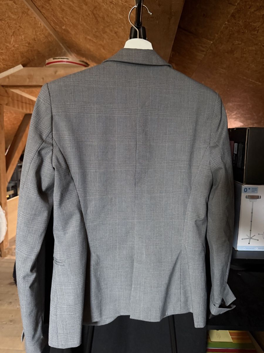 Zara Giacche: Zara Basic Blazer, Grau Kariert, Gr. 36, Top Zustand! – Usato da Schlieren venduto da Gabrielakom_ 1
