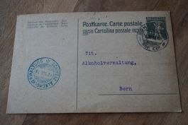 Schweiz  Postkarte   1881 Postkarte