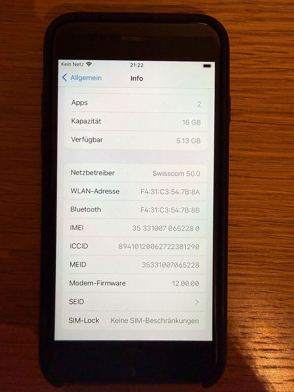 Apple Handys / Smartphones: Apple iPhone 6s mit Zubehör – Gebraucht aus Zug von 8911 5