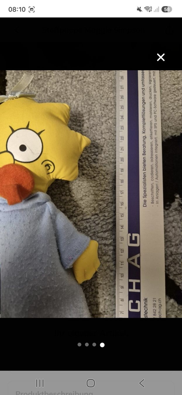 Bambole: Stoffpuppe Maggie Simpson – Usato da Villmergen venduto da MONCHHICHI 3